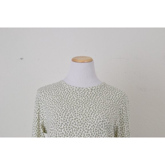 Vintage 90s Botanical Cotton/Poly Tee - Picture 8 of 10